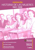 EXPOSICIÓN EN VILORIA: HISTORIA DE LAS MUJERES 1931-1939