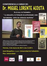 La Vicerrectora de Estudiantes y Extensión Universitaria, de la Universidad de Valladolid, con la Concejala de Educación, Infancia e Igualdad del Ayuntamiento de Valladolid, se complace en  invitarle a la conferencia