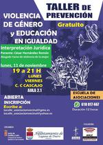 ASOCIACIÓN VECINAL LA CALLE - TALLER DE EDUCACIÓN EN IGUALDAD Y PREVENCIÓN DE LA VIOLENCIA DE GÉNERO